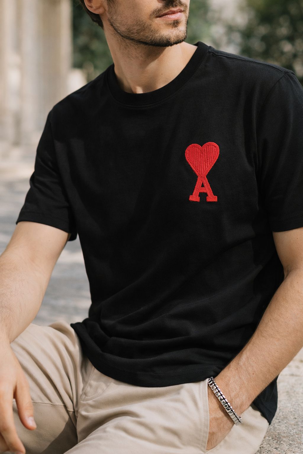 AMI París Signature Heart Tee