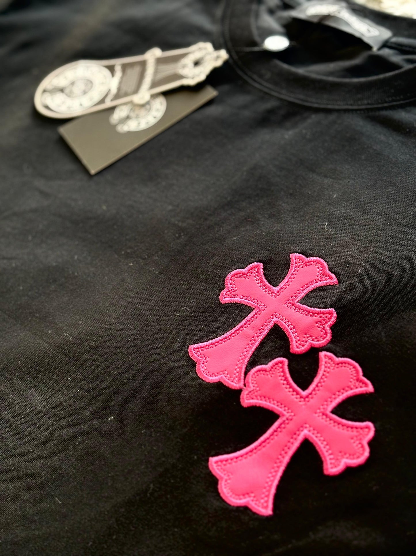 Chrome Hearts Horseshoe Pink Tee