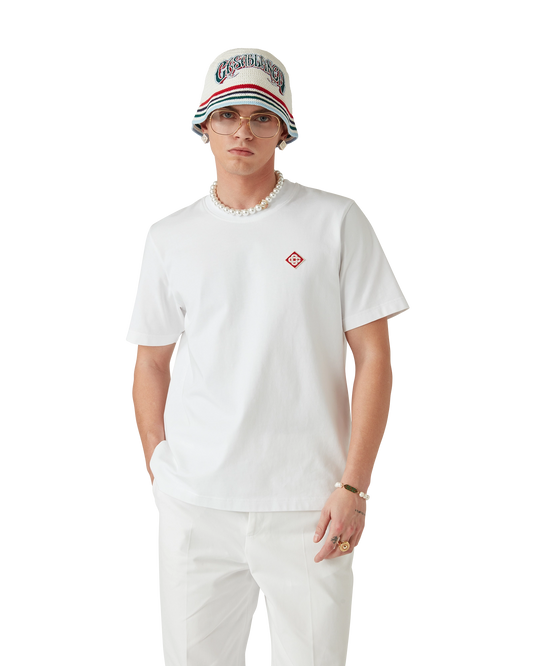 WHITE DIAMOND LOGO SHORT SLEEVE T‑SHIRT