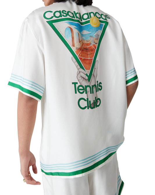 Camisa estilo Bowling estampada