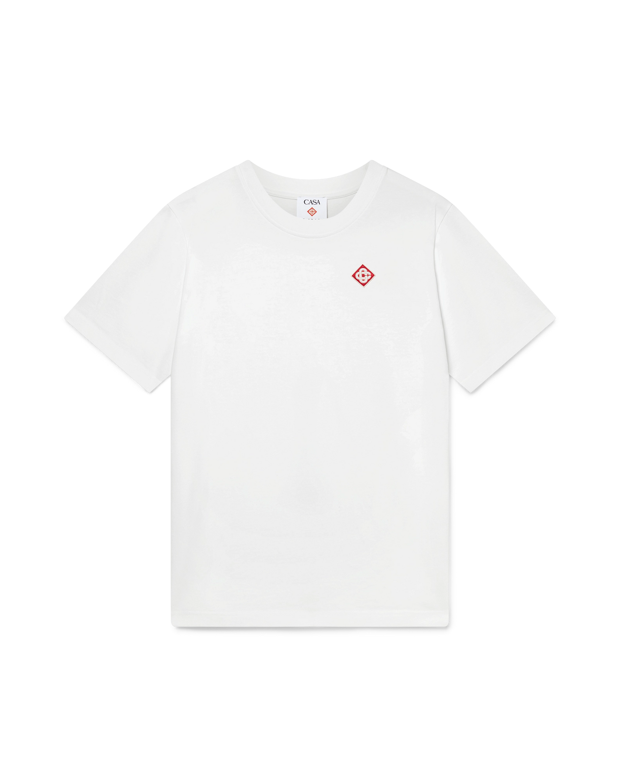 WHITE DIAMOND LOGO SHORT SLEEVE T‑SHIRT