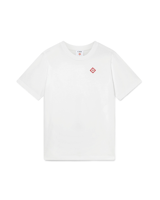 WHITE DIAMOND LOGO SHORT SLEEVE T‑SHIRT