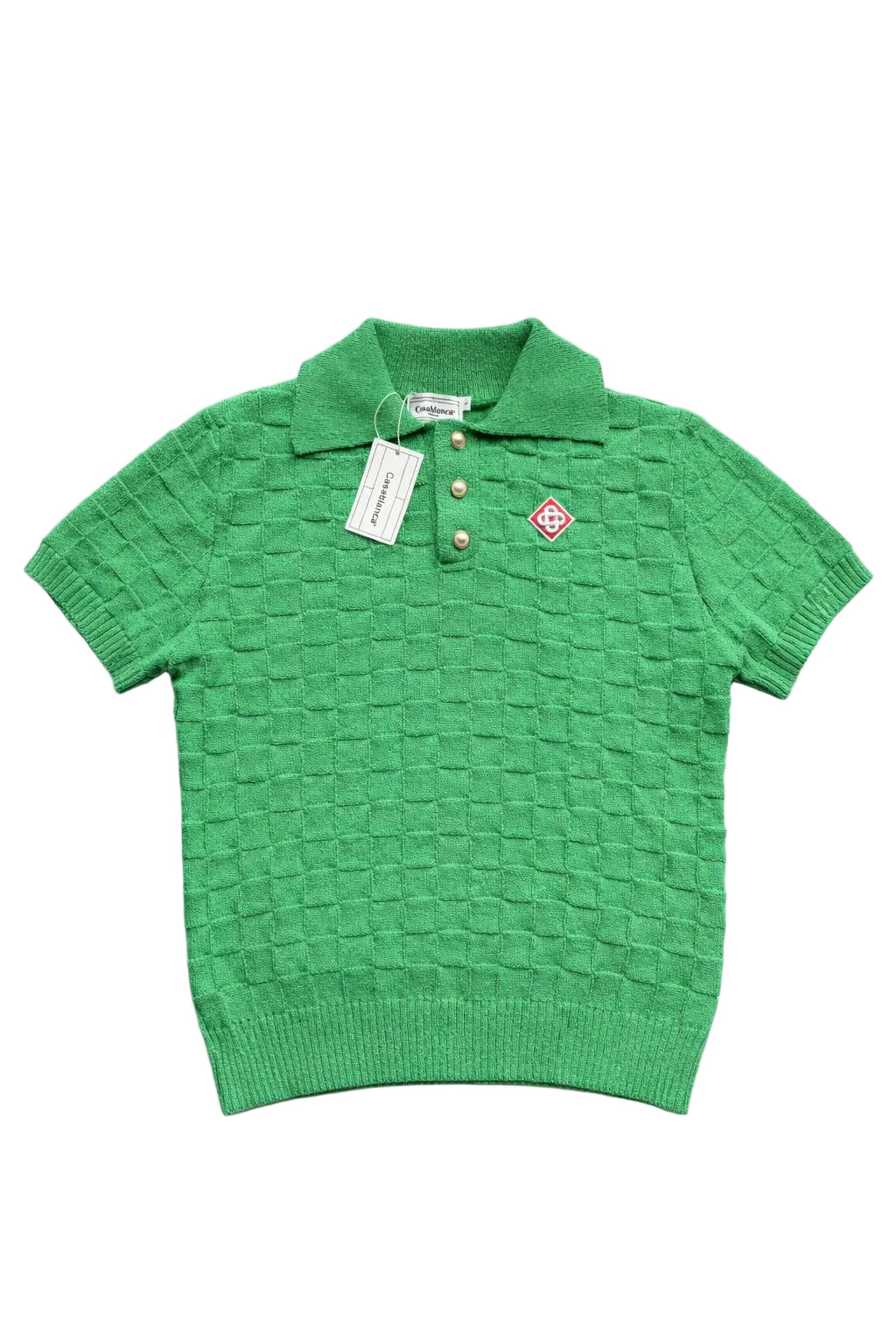 Casablanca Textured Knid Polo - Green Edition