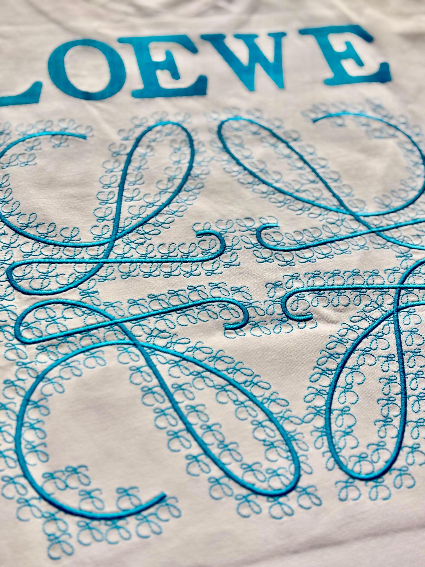 LOEWE Anagram Tee - White / Blue